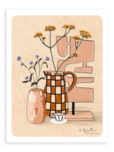 Load image into Gallery viewer, Café, vase et fleurs séchées

