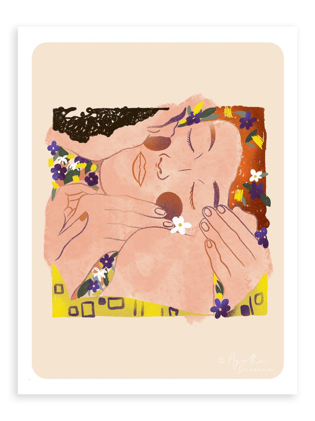 Les amants inspired by Klimt