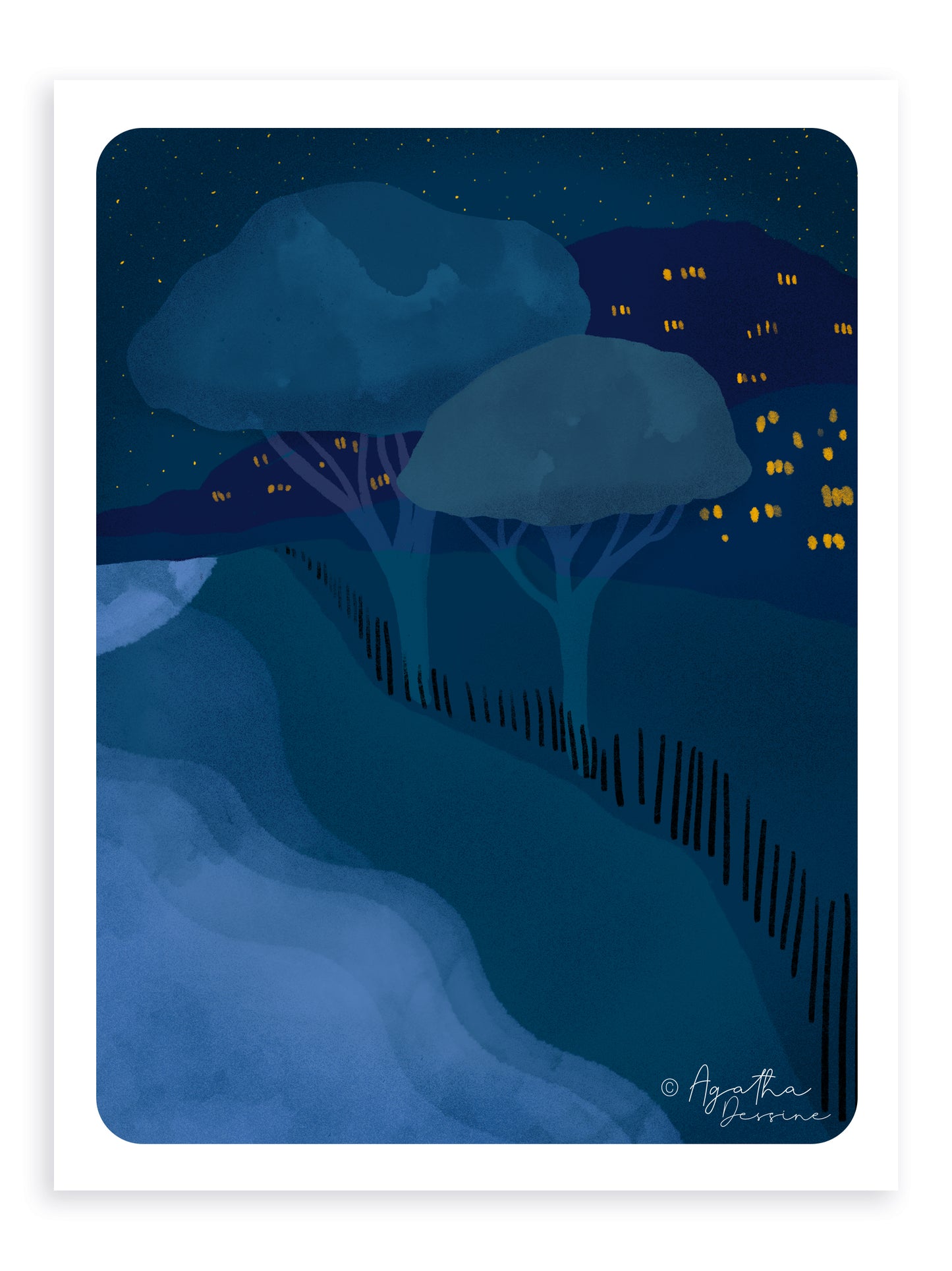 Illustration "Palombaggia, la nuit"